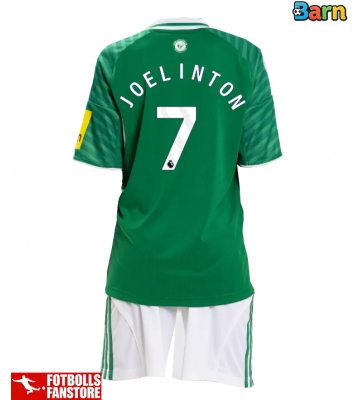Newcastle United Joelinton #7 Bortatröja Barn 2025-26 Kortärmad (+ Korta byxor)